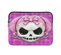 Princess Skull Kawaii Laptop Sleeve Bag for 13-13.3Inch, Waterproof Shockproof Laptop Quilting Case, Slim Lightweight Design for Work-M