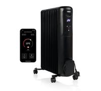 Princess Smart 2000W Black Oil Filled Radiator, 11 Fins, Thermostat Control