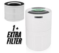 Princess Smart Air Purifier, CADR of 160 m³/h, Suitable for Spaces of 20 m², H13 HEPA Filter, Removes Up To 99.97% of Impurities, Sleep Mode, Quality Indicator Lights, Free Smartphone App