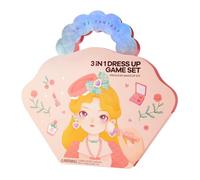 Princess Sticker Dress Kit - Fashion Paper Doll Set, Girl Activity Book | Makeup Toy Set With Outfits, Accessories For Dress Up Fun Creative Kids Play Indoor Entertainment Girls Boys