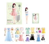 Princess Stickers - Sticker Dolly Dressing | Princess Dress Up Sticker Book | Princess Sticker Book | Magnetic Princess Dress Up Paper Doll Book | Princess Magnetic Dress Up Doll Figure For 3+ Year