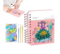 Princess Striking Crafts, 7.09 x 9.84 in Art Kit with Stickers and Paint, Educational Activity Toy | Ideal for Preschool Girls, Kindergarten, Classroom, Travel, Car, Plane,