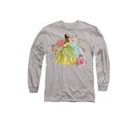 Princess Tiana And Cinderella In The Garden T-Shirt, Athletic Heather Disney Light Grey L