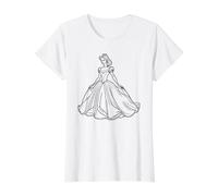 Princess to Paint Yourself Value Graphic T-Shirt, Women, White, L