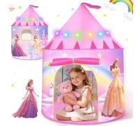 Princess Toys Gifts for 3 4 5 6 7 Year Old Girls, Kids Play Tent Birthday Presents Girl Toy Age 4-5-6-7-8 Outdoor Toy for Toddlers Age 3-5 Pop Up Tents for Kid Playhouses for Children Indoor Gift
