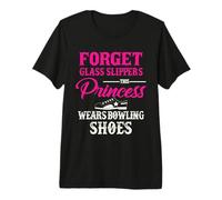 Princess Wears Ten-Pin Bowling Shoes Women Bowler t Shirt Premium T-Shirt