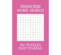 Princess Word Search Puzzle Book: Word Searches with Easy to Read Print about Princesses | 6x9 inches, 110 pages | 50+ Puzzles ... Gift for Vacations, Holidays, and Free Times