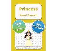 Princess Word Search Puzzle Book: Word Searches with Easy to Read Print About Royalty, Fairy Tales, Magical Princess and More | 6x9 inches, 110 pages ... … Gift for Vacations Holidays and Free Times