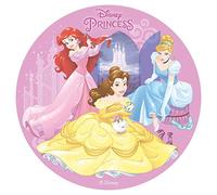 Princesses Princess Round 20cm 8 inch Edible Wafer Cake Topper. Licensed Product. Dekora.