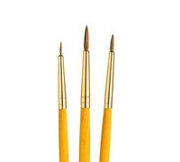 Princeton Art & Brush Real Value Natural Sable Brush Set, Round Size 5/0, 0 and 2