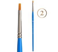 Princeton Art & Brush Select Synthetic Flat Shader Brush, Size 2 (FS-2)