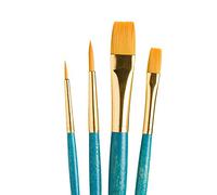 Princeton Art & Brush Synthetic Gold Taklon Real Value Brush Set