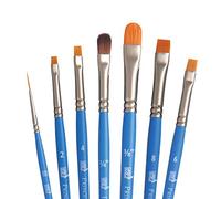Princeton SelectArtiste Fine Art Multi-Technique Brush Set, 7 x Synthetic Brushes, Mixed Media, Ideal for Professionals & Students