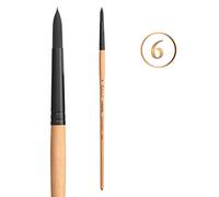 Princeton Catalyst Polytip Brush Series P6400, Round, Long-Handled Acrylic, Size 6