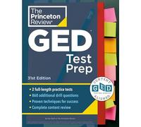 Princeton Review GED Test Prep: 2 Practice Tests + Review & Techniques + Online Features (College Test Preparation)