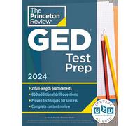 Princeton Review GED Test Prep, 2024: 2 Practice Tests + Review & Techniques + Online Features (College Test Preparation)