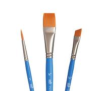 Princeton SelectArtiste Fine Art Multi-Technique Brush Set, 3 x Synthetic Brushes, Mixed Media, Ideal for Professionals & Students