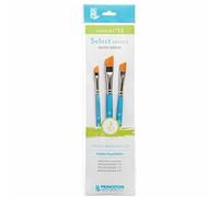 Princeton SelectArtiste Fine Art Multi-Technique Brush Set, 3 x Synthetic Brushes, Mixed Media, For Professionals & Students