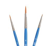 Princeton SelectArtiste Fine Art Multi-Technique Brush Set, 3 x Synthetic Brushes, Mixed Media, For Professionals & Students