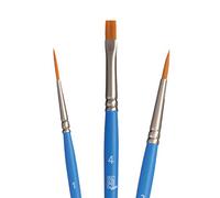 Princeton SelectArtiste Fine Art Multi-Technique Brush Set, 3 x Synthetic Brushes, Mixed Media, Ideal for Professionals & Students