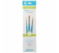 Princeton SelectArtiste Fine Art Multi-Technique Brush Set, 3 x Synthetic Brushes, Mixed Media, Ideal for Professionals & Students