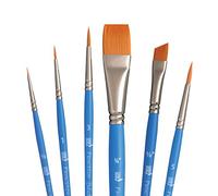 Princeton SelectArtiste Fine Art Multi-Technique Brush Set, 6 x Synthetic Brushes, Mixed Media, Ideal for Professionals & Students