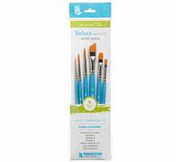 Princeton SelectArtiste Fine Art Multi-Technique Brush Set, 7 x Synthetic Brushes, Mixed Media, For Professionals & Students