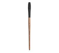 Princeton Synthetic Bristles, Long Handle Acrylic & Oil Paintbrush, Light Wood, Size 6