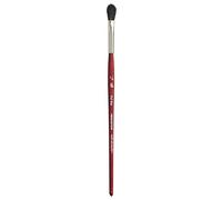Princeton Velvetouch Artiste, Mixed-Media Brush for Acrylic, Watercolor & Oil, Series 3950 Oval Mop Luxury Synthetic, Size 1/4