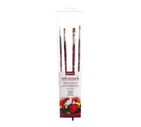 Princeton Velvetouch Long Handle Set, 4 Brushes - Professional Artist Brushes for Mixed Media, Acrylic, Oil.