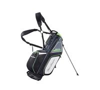 Principal 9.5" Lightweight Golf Stand Bag With 2 Full Length Dividers, 7 Pockets And Padded Dual Strap, Black/Grey/Green