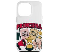 Principal Boss Girl Cute School Leadership Design Case for iPhone 13 Pro