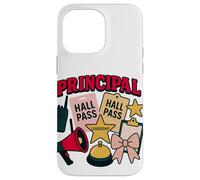 Principal Boss Girl Cute School Leadership Design Case for iPhone 14 Pro Max