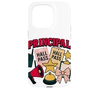 Principal Boss Girl Cute School Leadership Design Case for iPhone 15 Pro
