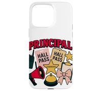 Principal Boss Girl Cute School Leadership Design Case for iPhone 15 Pro Max