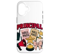 Principal Boss Girl Cute School Leadership Design Case for iPhone 16