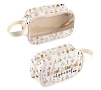 Principal Gift School Principal Alphabet Clear Cosmetic Bag School Principal Appreciation Gift for Administrator (Sch-PrincipalBag)
