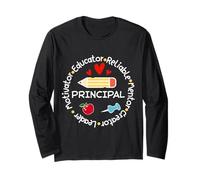 Principal Leader Motivator Back to School Leadership Tee Long Sleeve T-Shirt
