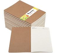 Principal Lines 30 Pack A5 Kraft Notebooks, 80 Lined Pages Journal Notebook Bulk, 8.3 X 5.5 Inches, Kraft Cover Notebook, Travel Journal Bulk for Kids, Students, Office Supplies (Brown)