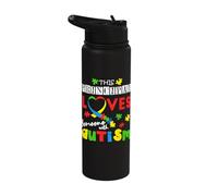 Principal Special Puzzle April Love Autism Awareness Stainless Steel Insulated Water Bottle