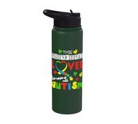 Principal Special Puzzle April Love Autism Awareness Stainless Steel Insulated Water Bottle