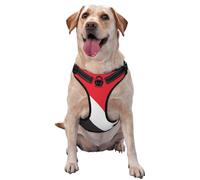 Principality Sealand Flag No Pull Dog Harness Adjustable Reflective Oxford Easy Control Medium Large Dog Harness