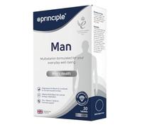 Principle Man Multivitamin Well-Being 30 Tablets 100% Vitamin C B12 D Formulated with Key multivitamins and Minerals to Support a man’s Everyday Health and Wellbeing 30 Tablets