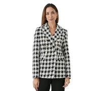 Principles Dogtooth Tweed Blazer, 12, Black