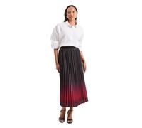 Principles Women's Ombre Print Pleated Midi Skirt in Wine | Size: 12 Principles Wine 12