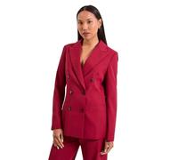 Principles Relaxed Double Breasted Blazer, 10, Berry