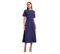 Principles Women's Navy High Neck Flared Skirt Ponte Midi Dress | Size: 12 Principles Navy 12