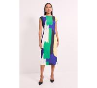 Principles Women's Abstract Sleeveless Column Midi Dress | Size: 18 Principles Multicolor 18