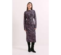 Principles Women's Abstract Twist Front Jersey Midi Dress in Pink | Size: 16 Principles Pink 16