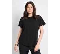 Principles Women's Basic Crew Neck Chiffon T-Shirt in Black | Size: 18 Principles Black 18